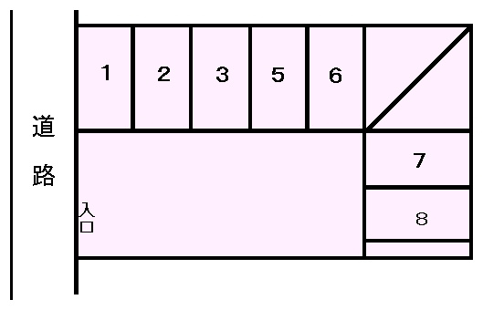 赤塚駐車場の間取り|空き区画はお問い合わせ下さい。