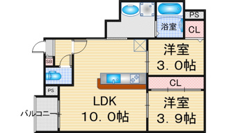 【間取り】 | REGALEST 瑞穂区役所 | 略図の為、現状優先