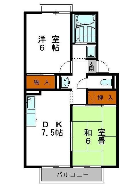 ドミールエイムの間取り