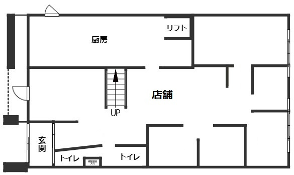 【間取り】 | 大手町１丁目売店舗 | １階