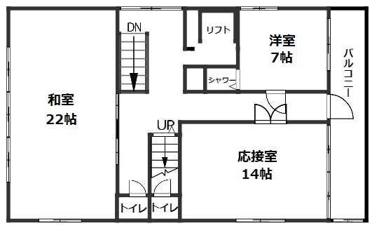 【間取り】 | 大手町１丁目売店舗 | ２階
