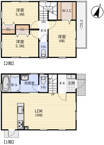 砥部町岩谷口2号地の間取り