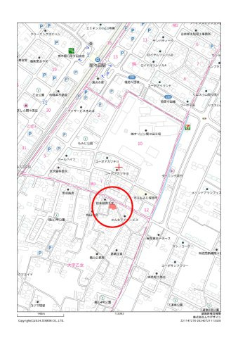 小山市乙女の地図
