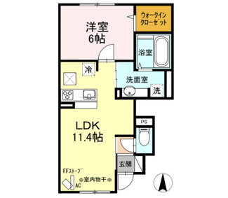 【間取り】 | グラード高田C