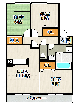 パールハイムの間取り