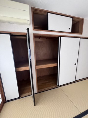 【収納】 | 太田市西新町プレミアムガレージハウス | 和室にもそれぞれたくさん収納できる押入れがあります