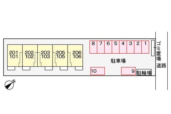 エスポワール　井田　　刈谷市の賃貸ならクラスホーム刈谷店の駐車場