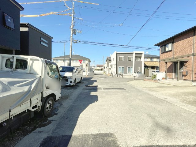新築戸建・建売　郡山市町東2丁目の前面道路含む現地写真