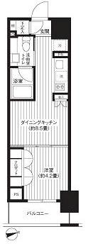 RESIDIA新御徒町の間取り|レジディア新御徒町の間取りです