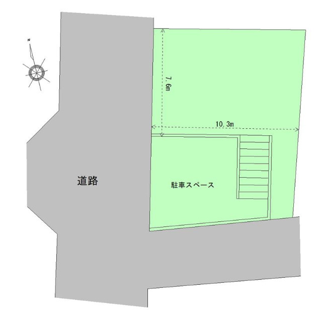加古川市野口町水足　土地の土地図|敷地約42.8坪です。
