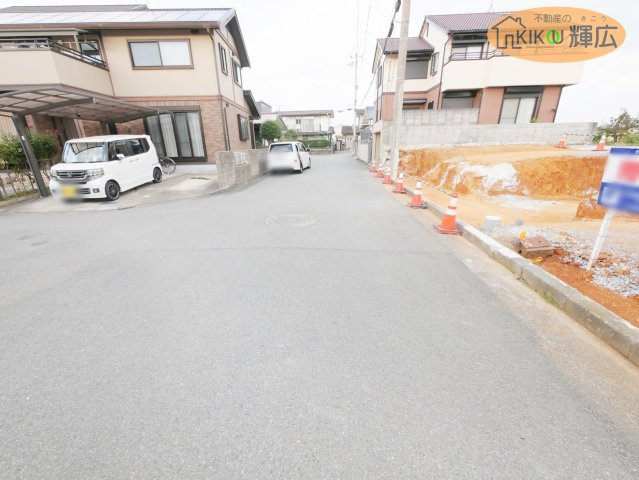 加古川市野口町水足　土地の前面道路含む現地写真|ローンのご相談も承っておりますのでご連絡ください。
