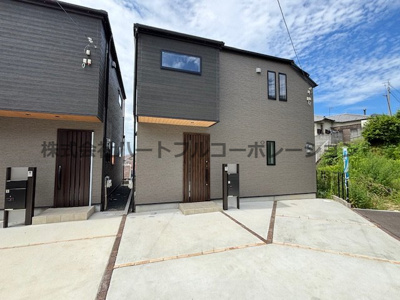 【外観】 | 神戸市垂水区霞ヶ丘3丁目　新築戸建A号地　仲介手数料無料！ | 落ち着いた雰囲気の外観です