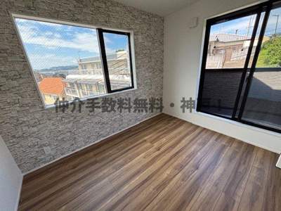 【洋室】 | 神戸市垂水区霞ヶ丘3丁目　新築戸建A号地　仲介手数料無料！ | 個人の部屋や寝室として使える洋室です