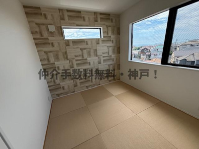 【和室】 | 神戸市垂水区霞ヶ丘3丁目　新築戸建B号地　仲介手数料無料！ | 趣のある和室です