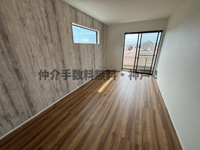 【洋室】 | 神戸市垂水区霞ヶ丘3丁目　新築戸建B号地　仲介手数料無料！ | 広々とした洋室です