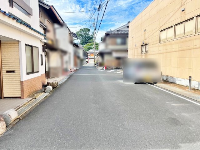 売土地　八木町八木杉ノ前の前面道路含む現地写真