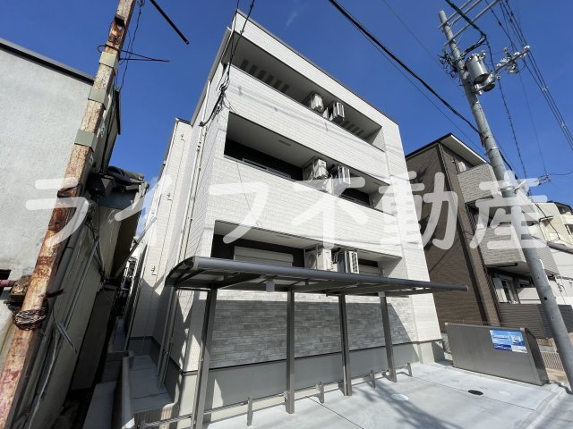 フジパレス長瀬公園の外観|落ち着いた雰囲気の外観です