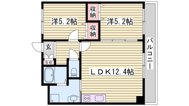 シャトー御立の間取り