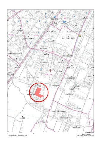 小山市乙女の地図