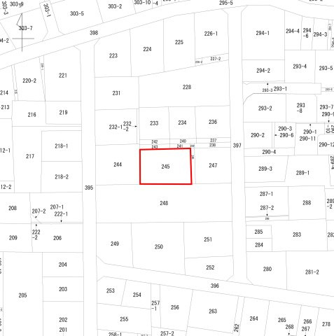 郡山市菜根一丁目　住宅用地の土地図