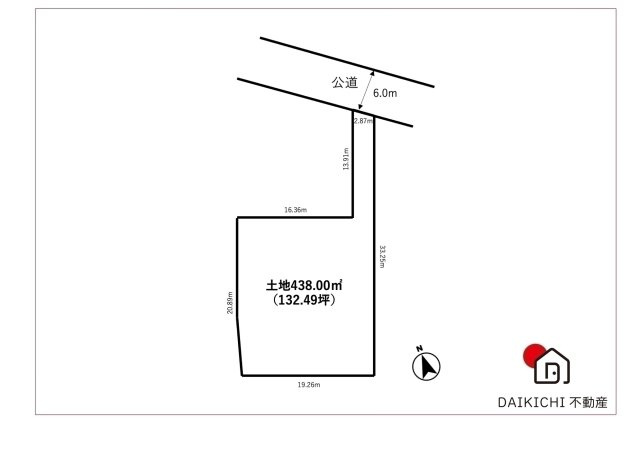 【土地図】 | 羽生市西5丁目　売地　全1区画　
