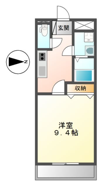 メゾン　ハイバレーの間取り