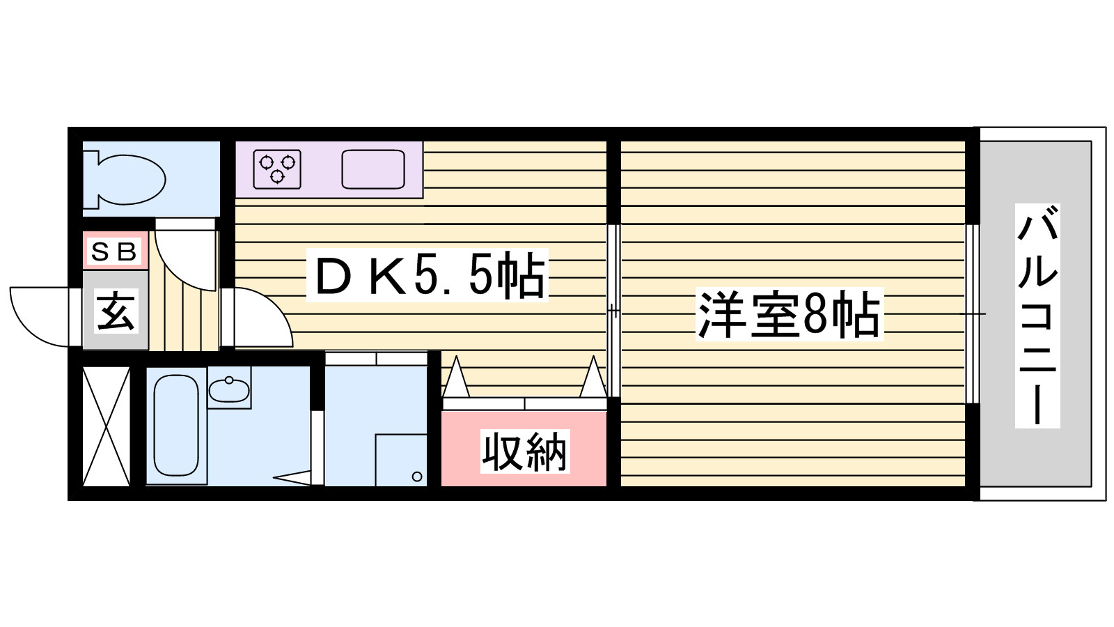 ラフィーヌ上野田の間取り