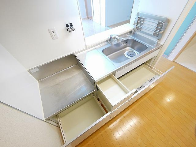 シャーメゾン前栽のキッチン|キッチンでお料理をお楽しみください
