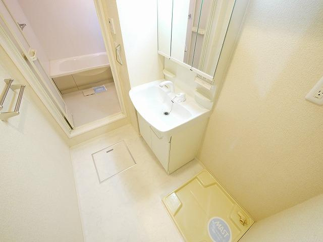 シャーメゾン前栽の洗面所|ゆったりとスペースのある洗面所