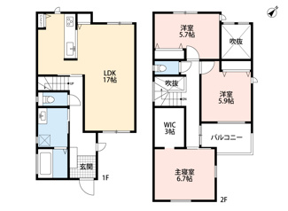【間取り】 | 茨木市南春日丘2丁目4号地　新築戸建