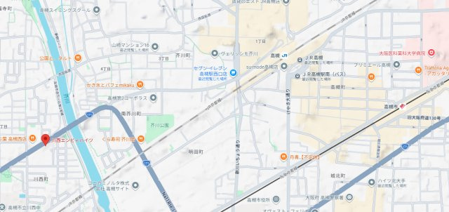 川西エンビィハイツの地図