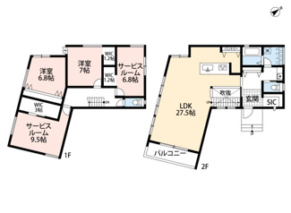 【間取り】 | 茨木市北春日丘4丁目　新築戸建