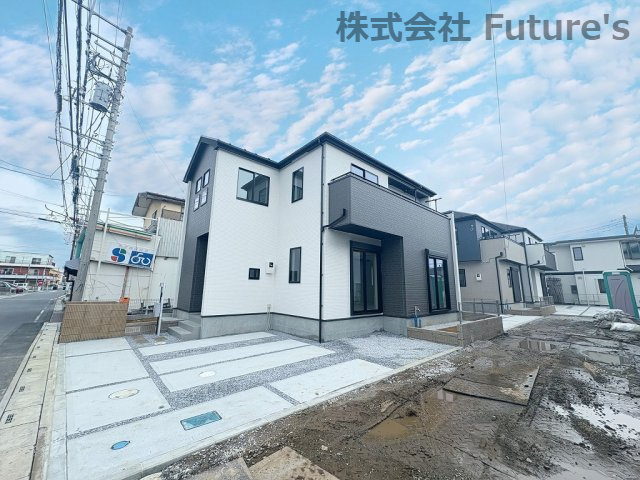 三郷市戸ヶ崎1丁目　新築戸建　全6棟　2号棟の外観|現地の写真になります。