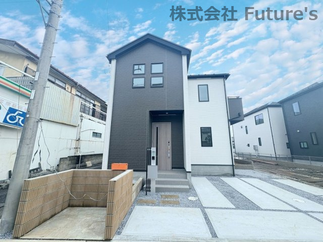 三郷市戸ヶ崎1丁目　新築戸建　全6棟　2号棟の外観|現地の写真になります。