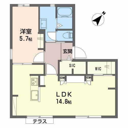 エスコートグリーンBの間取り