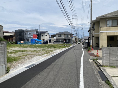 【前面道路含む現地写真】 | 久保田町２丁目売土地　②号地