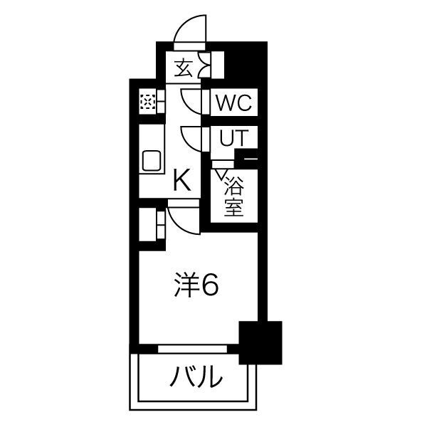 エステート金山の間取り