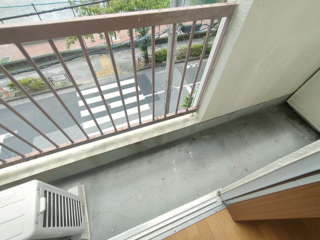 コーポオガワのバルコニー