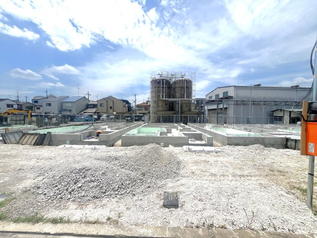 京阪本線『淀』駅まで徒歩８分♪お財布にも優しいオール電化４ＬＤＫ住宅◎伏見区淀下津町１期の外観|外観(２０２４年７月撮影)
現況建築中