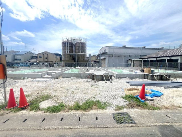 京阪本線『淀』駅まで徒歩８分♪お財布にも優しいオール電化４ＬＤＫ住宅◎伏見区淀下津町１期の外観|外観(２０２４年７月撮影)
現況建築中