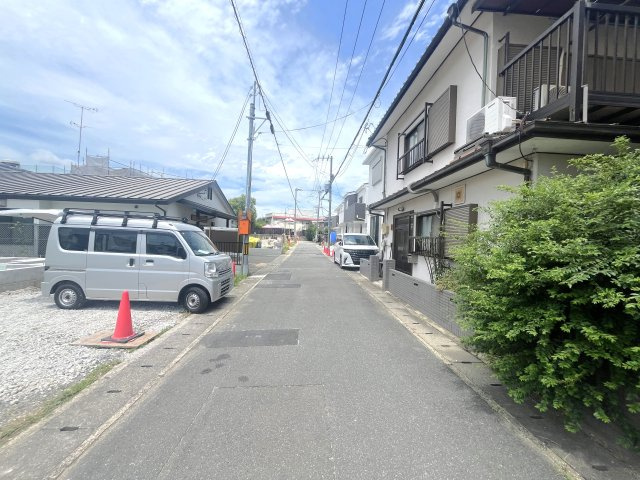 京阪本線『淀』駅まで徒歩８分♪お財布にも優しいオール電化４ＬＤＫ住宅◎伏見区淀下津町１期の前面道路含む現地写真|前道道路(２０２４年７月撮影)