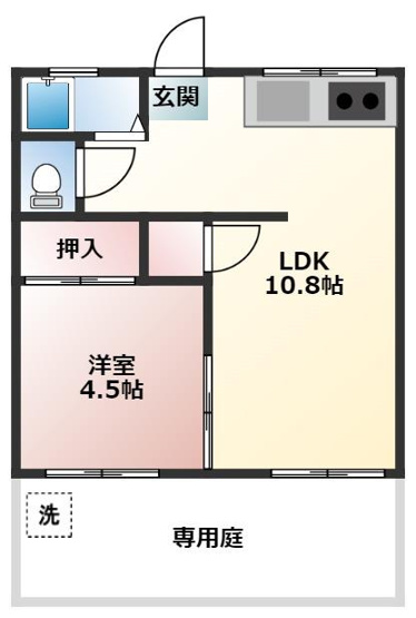 【間取り】 | コーポ江島