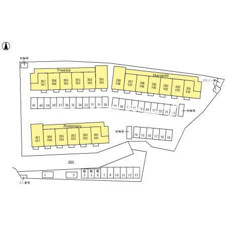 Freesiaの区画図|高崎、前橋、伊勢崎エリアのお部屋探しはエンドスケープまで！お客様の理想お聞かせ下さい♪
