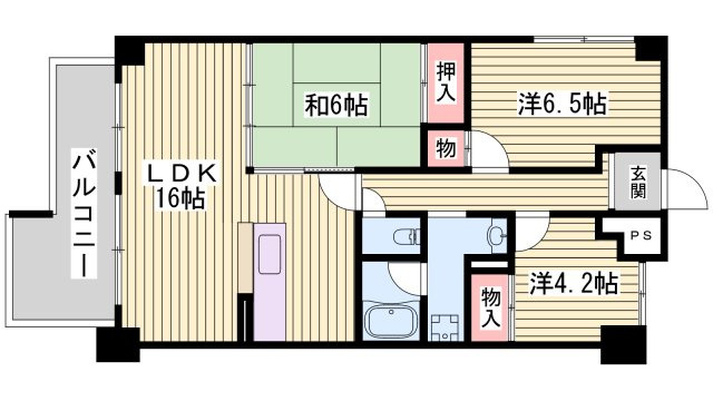 パレ清水が丘の間取り