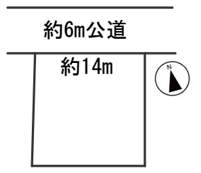 ６３６３９　岐阜市大洞柏台ニ丁目土地の区画図