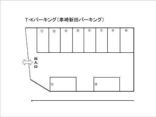 ＴＫパーキングの区画図