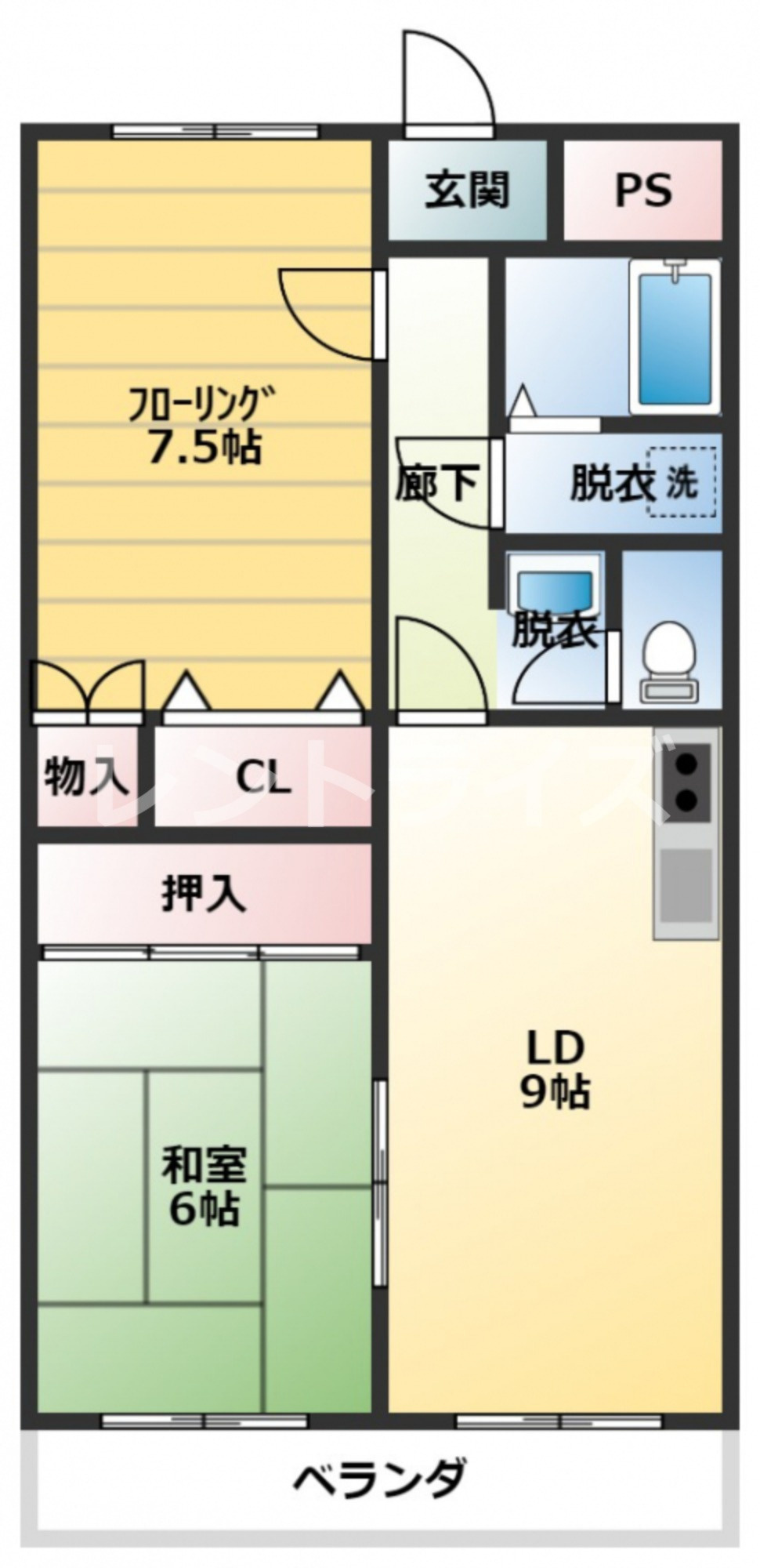 プリムローズAの間取り