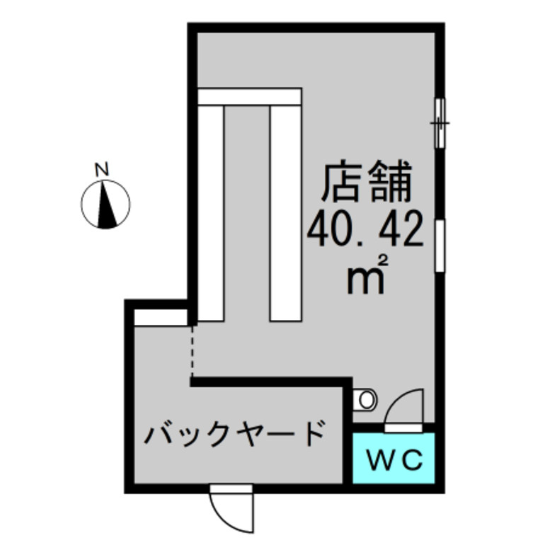L19　B1店舗の間取り
