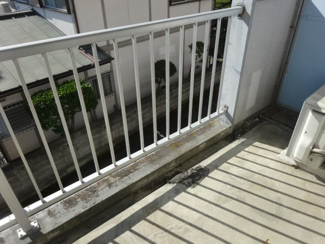 日山マンションのバルコニー