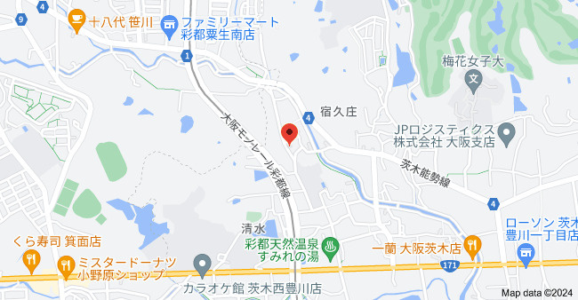 茨木市宿久庄5丁目戸建の地図